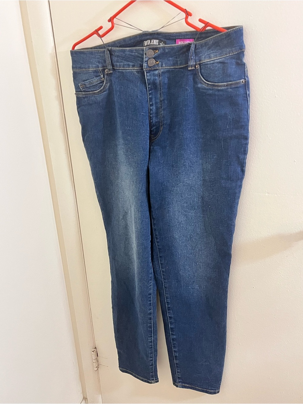 Faith Jeans Size 16 Hi-Rise Skinny Ankle Butt Lifter Dark Wash